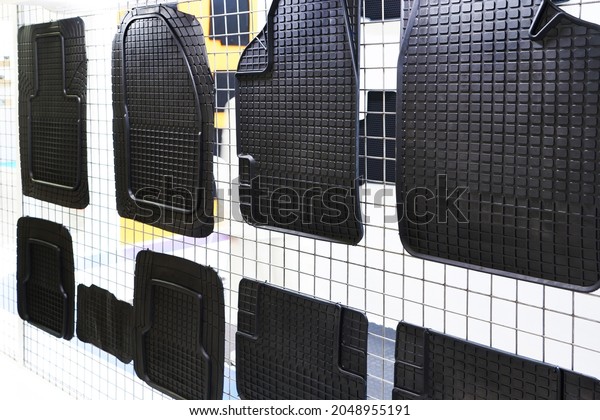 Rubber car mats in
store