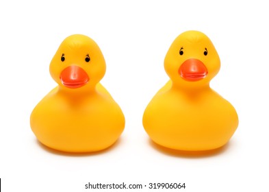 2 rubber ducks