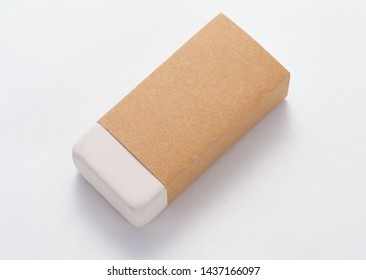 Rubber eraser isolated over the white background