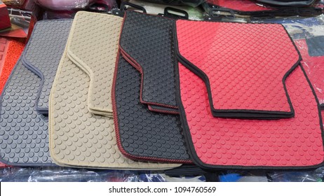 Rubber Floor Mat In Car.