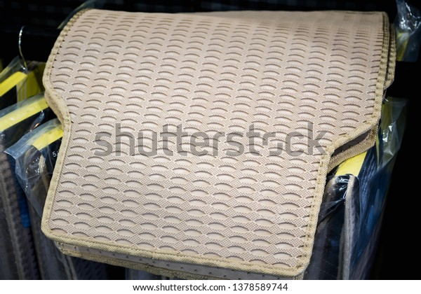 Rubber floor mat for\
car.
