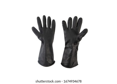 leather gloved hand