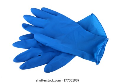 plastic rubber gloves