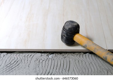 Rubber Mallet To Seat Tile