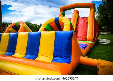 Rubber obstacle course on playground - Shutterstock ID 461695147