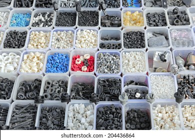 Rubber And Plastic Parts In Trays