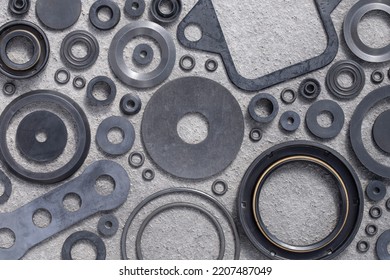 Rubber Products Gaskets And Seals Of Various Shapes For Connecting Parts Of Automotive Equipment. Heat And Frost Acid And Alkali Resistant And Oil And Petrol Resistant Technical Plates And Rings.