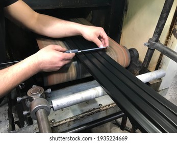 Rubber Profile On The Production Line