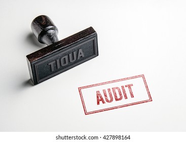 Rubber stamping that says 'Audit'. - Shutterstock ID 427898164
