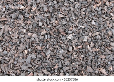 Rubber Tires Recycled Into Mulch For Playground