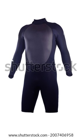 rubber wetsuit on ghost model over white background 商業照片 © 