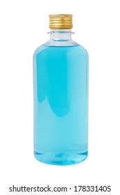 Rubbing Alcohol Ethanol Bottle Isolated On White