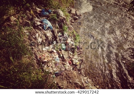 Similar – Image, Stock Photo waste water Industry