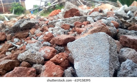 Rubble From Demolished Building 