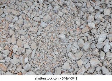 Rubble Walls On The Ground