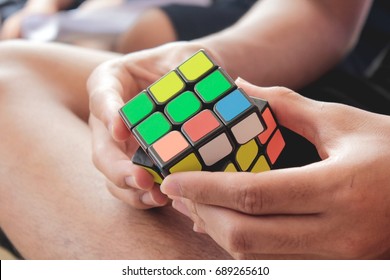 Rubik's play - Shutterstock ID 689265610