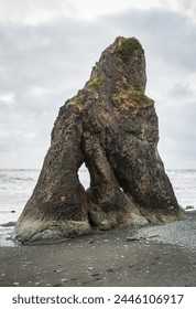 Ruby Beach in Olympic National Park, Beach in Washington State, USA
