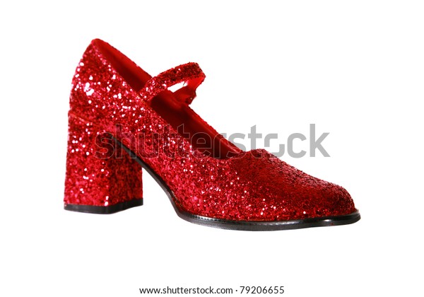 Ruby Red Shoes Sparkle Shine Isolated 