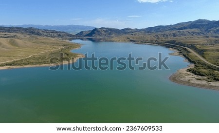 Ruby reservoir in southwest Montana