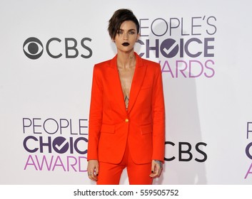 Ruby Rose at the People's Choice Awards 2017 held at the Microsoft Theater in Los Angeles, USA on January 18, 2017.