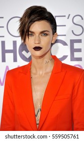 Ruby Rose At The People's Choice Awards 2017 Held At The Microsoft Theater In Los Angeles, USA On January 18, 2017.