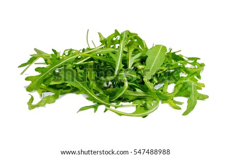 Rucola leaves isolated on white. [[stock_photo]] © 