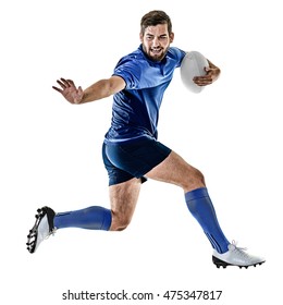 Rugby Player Man Isolated 