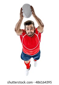 Rugby Player Man Isolated 