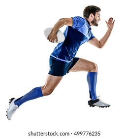 Rugby Player Man Isolated 