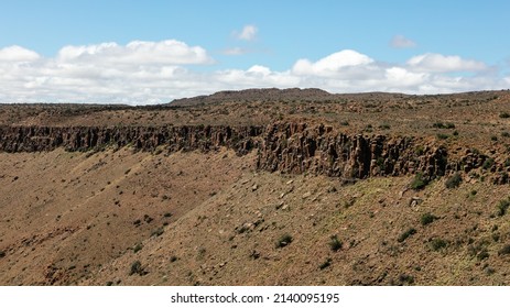 Rugged cliff edge in the sparsely vegetated Karoo