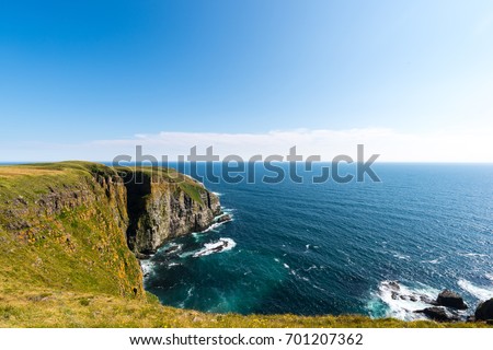 Rugged cliffs of Cape St. Mary's Ecological Reserve 