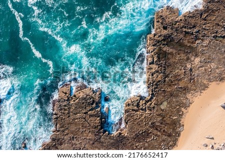 Rugged coastline in Redhead - Newcastle NSW Australia