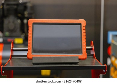 Rugged Electronic Diagnostic Tablet Device In Service Garage