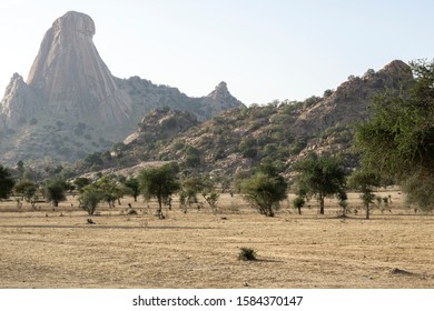 The Rugged Landscape Deep In The Ennedi Mountains, Chad, Africa