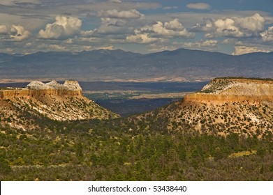 The Rugged Landscape Of Northern New Mexico Outside Of Santa Fe.