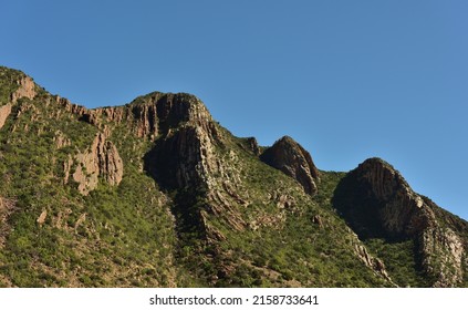 A rugged mountain ridge in the Langeberg mountains in the Karoo of South Africa
