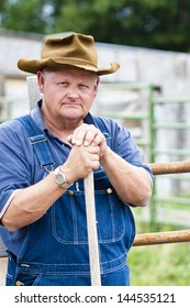 Rugged Old Farmer Portrait