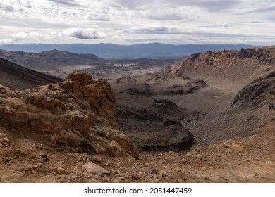 Rugged Path Through The Tongariro Alpine Crossing (Middle Earth)