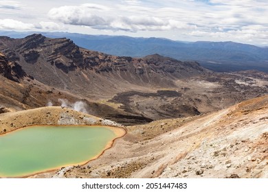 Rugged Path Through The Tongariro Alpine Crossing (Middle Earth)