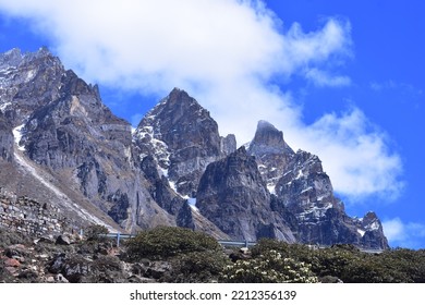 Rugged Peaks Of Himalaya In North Sikkim District