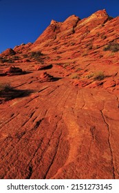 Rugged Sandstone Formations On The Route To The Wave, Coyote Buttes North, Vermilion Cliffs National Monument, Arizona - Utah State Border, USA