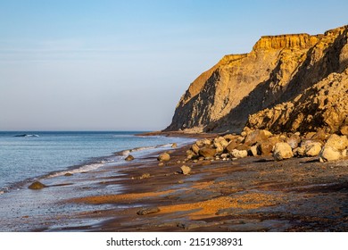 The rugged Whale Chine beach on the Isle of Wight