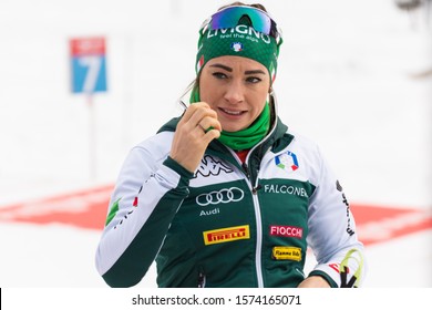 Ruhpolding, Germany - January 18, 2019: Dorothea Wierer (Italy) Before Women Relay Race At IBU World Cup Biathlon.