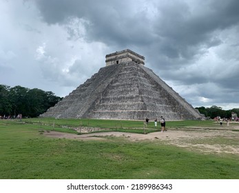 Chichén Itzá Ruin Of Kukulcan On A Gloomy And Stormy August Day. Chichén Itzá, Tinum, Mexico. August 4th 2022