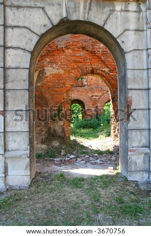ruin poland Krzy?anowice Zdjęcia stock © 