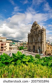 Ruin Of St.Paul's Cathedral Macau Landmark Historic Heritage