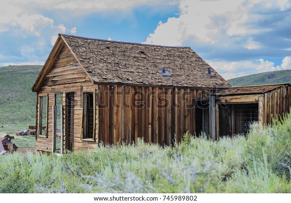 Ruined Buildings in the Californian Ghost Town of Bodie.\
Bodie is one of the best preserved Ghost Towns in America and was\
founded during the Californian Gold Rush. It was inhabited until\
the 1970s. 