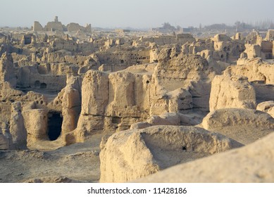 Ruined Houses In Jiaohe, China