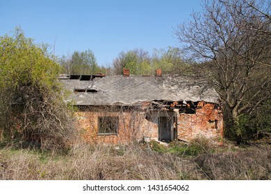 ruined old abandoned house near Hodonovice, Czech Republic