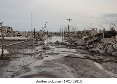 Ruined town of Epecuen, Buenos Aires.